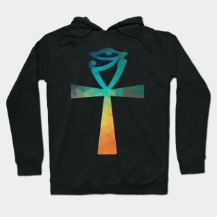 Rainbow egyptian symbol of wisdom Hoodie